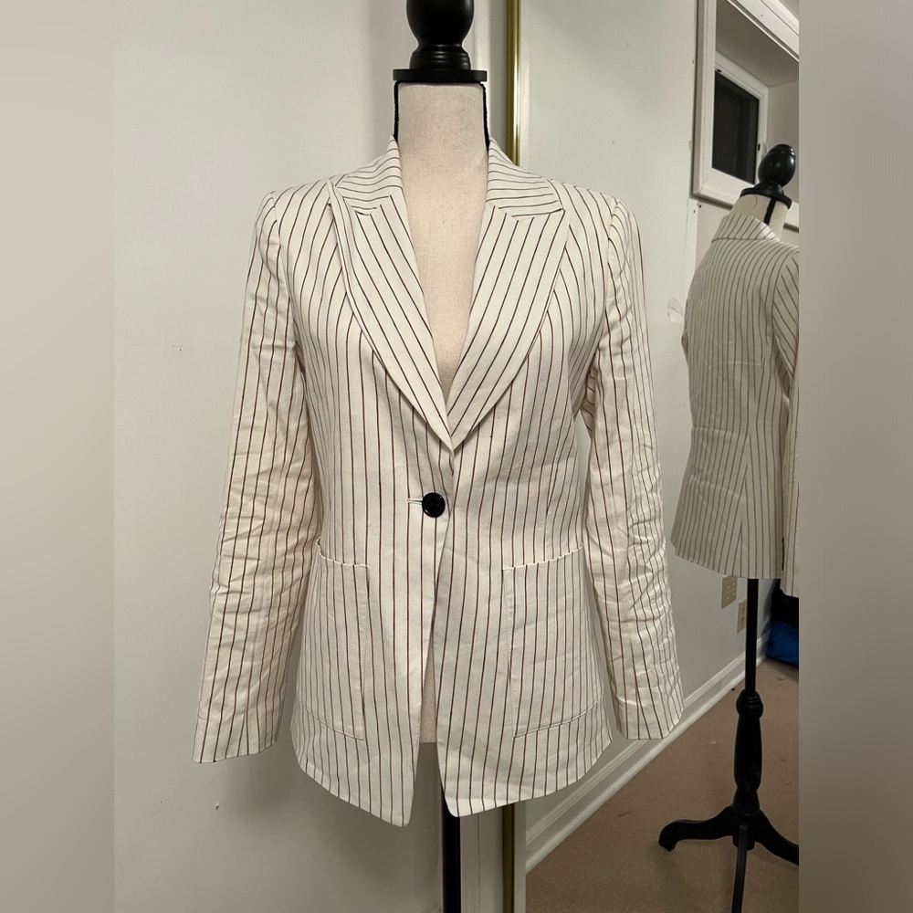 ARGENT Striped Blazer